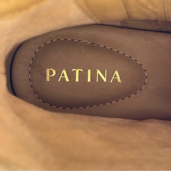 Patina Oslo Cream Leather Block Heeled Handmade Ankle Boots Women’s Size 10 - Picture 10 of 10